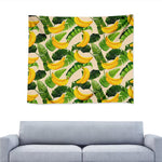 Aloha Banana Pattern Print Tapestry