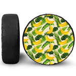 Aloha Banana Pattern Print Tire Cover