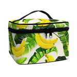 Aloha Banana Pattern Print Travel Makeup Bag