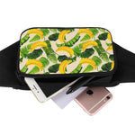 Aloha Banana Pattern Print Waist Bag
