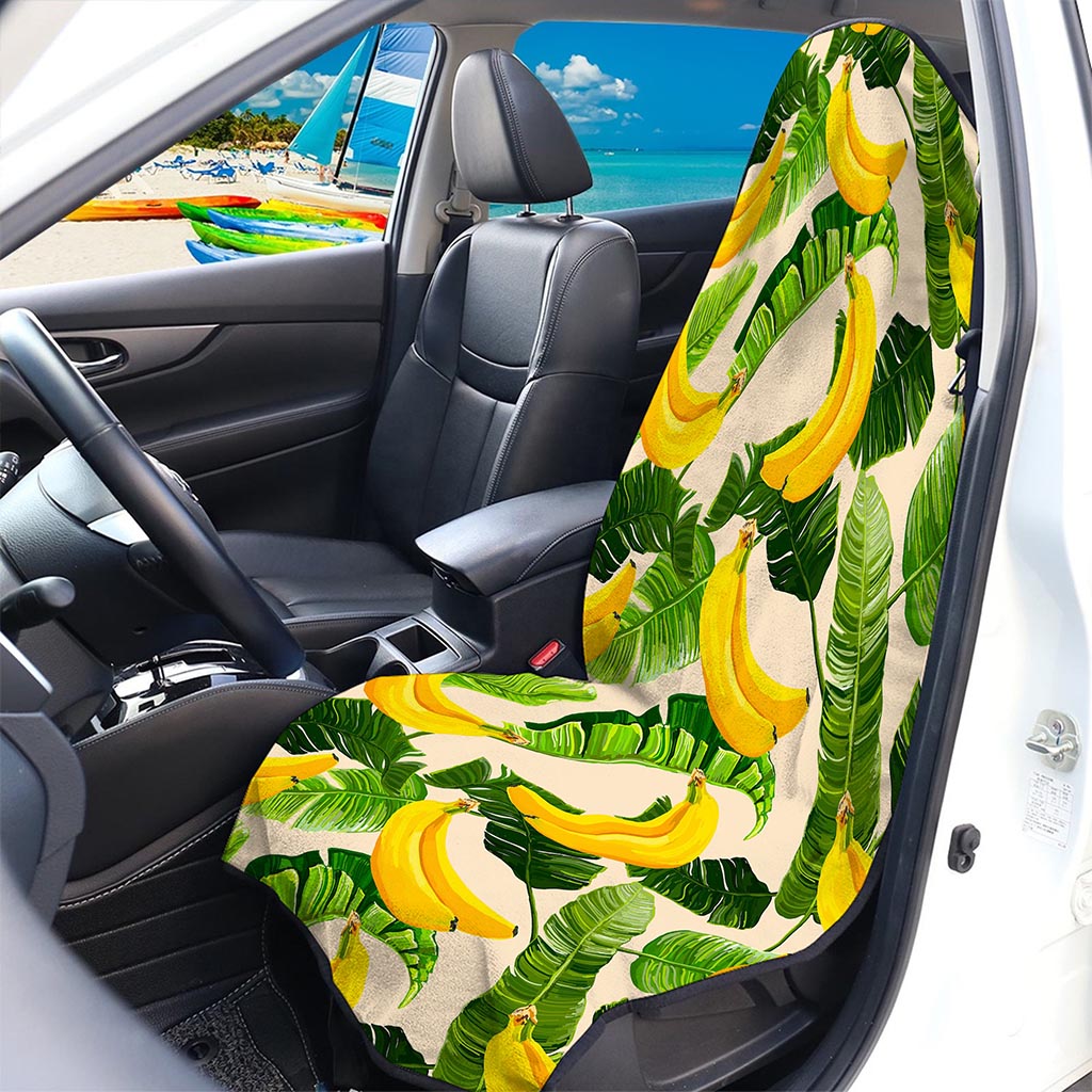 Aloha Banana Pattern Print Waterproof Car Seat Cover