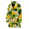 Aloha Banana Pattern Print Women's Bathrobe