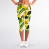 Aloha Banana Pattern Print Women's Capri Leggings