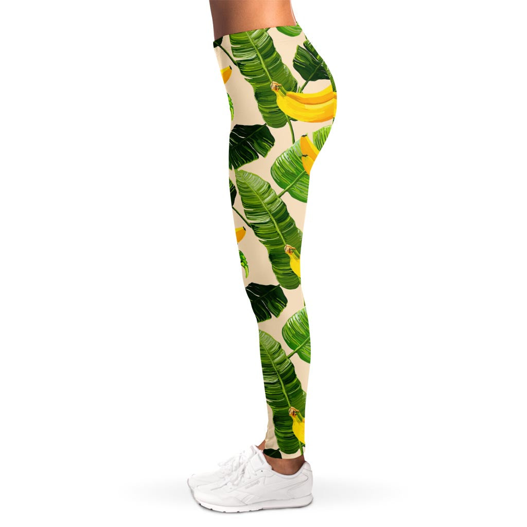 Aloha Banana Pattern Print Women's Leggings