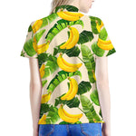 Aloha Banana Pattern Print Women's Polo Shirt