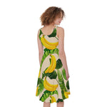 Aloha Banana Pattern Print Women's Sleeveless Dress