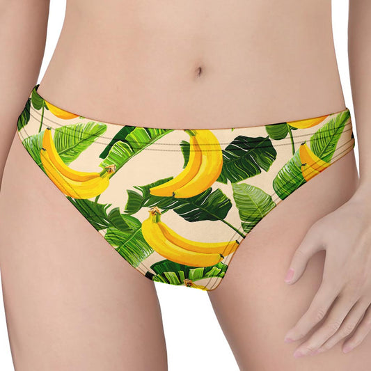Aloha Banana Pattern Print Women's Thong