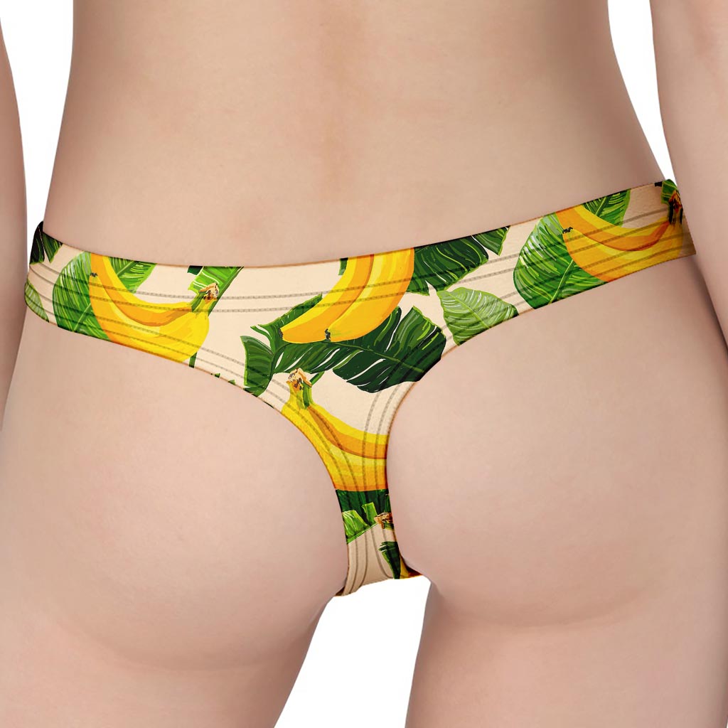 Aloha Banana Pattern Print Women's Thong