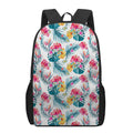 Aloha Hawaii Floral Pattern Print 17 Inch Backpack