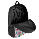 Aloha Hawaii Floral Pattern Print 17 Inch Backpack