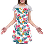 Aloha Hawaii Floral Pattern Print Adjustable Apron