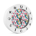 Aloha Hawaii Floral Pattern Print Alarm Clock