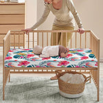 Aloha Hawaii Floral Pattern Print Baby Crib Sheet