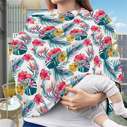 Aloha Hawaii Floral Pattern Print Baby Seat Cover