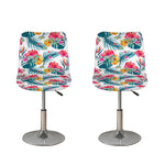 Aloha Hawaii Floral Pattern Print Bar Stool Covers