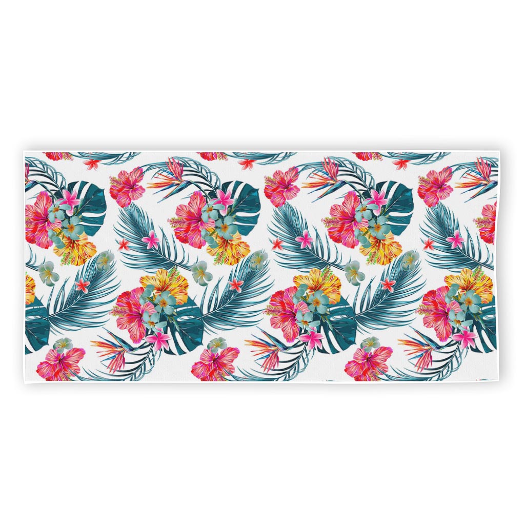 Aloha Hawaii Floral Pattern Print Beach Towel