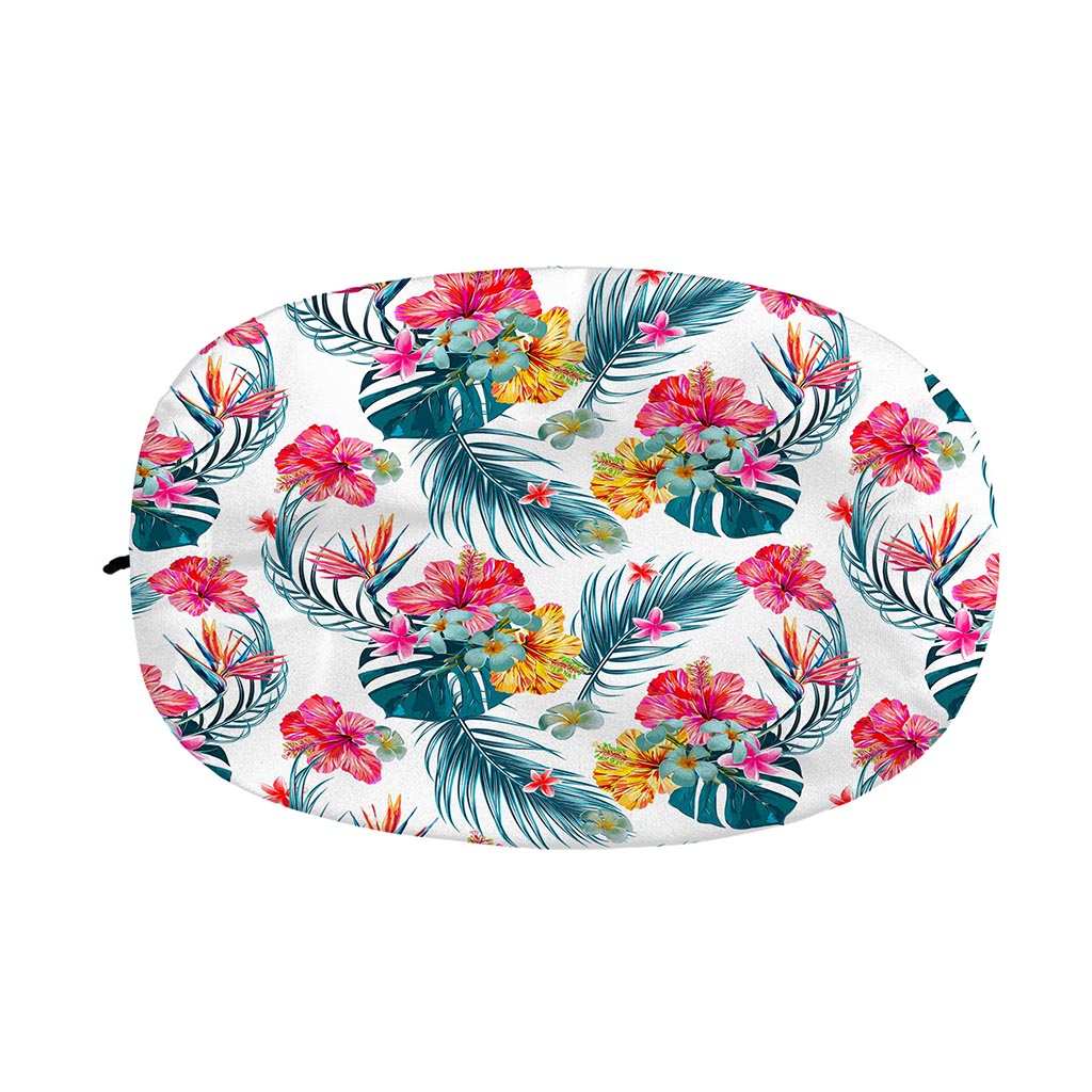 Aloha Hawaii Floral Pattern Print Car Side Mirror Covers