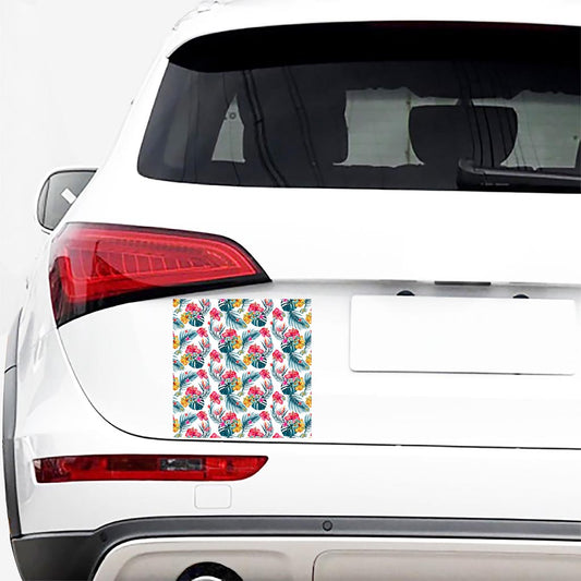Aloha Hawaii Floral Pattern Print Car Sticker