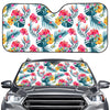 Aloha Hawaii Floral Pattern Print Car Windshield Sun Shade