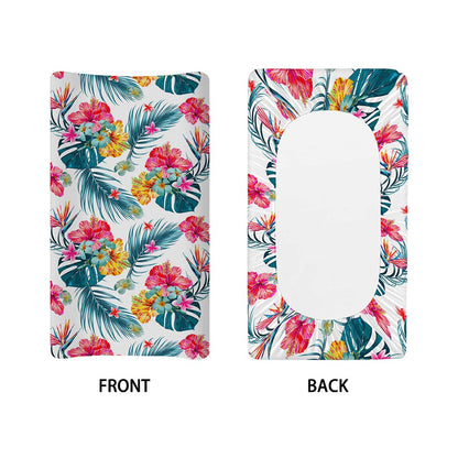 Aloha Hawaii Floral Pattern Print Changing Pad Cover