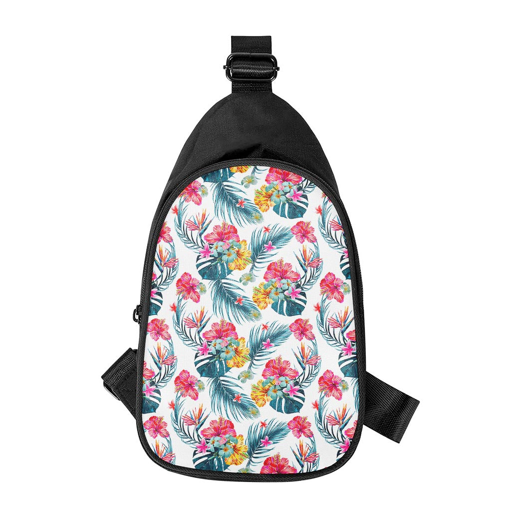 Aloha Hawaii Floral Pattern Print Chest Bag