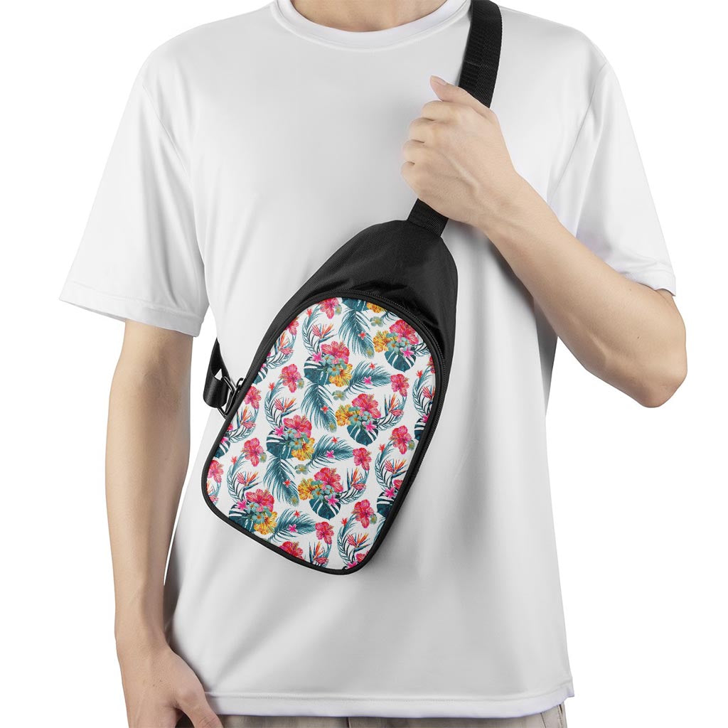 Aloha Hawaii Floral Pattern Print Chest Bag