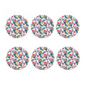 Aloha Hawaii Floral Pattern Print Coaster Set