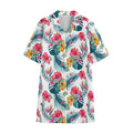 Aloha Hawaii Floral Pattern Print Cotton Hawaiian Shirt