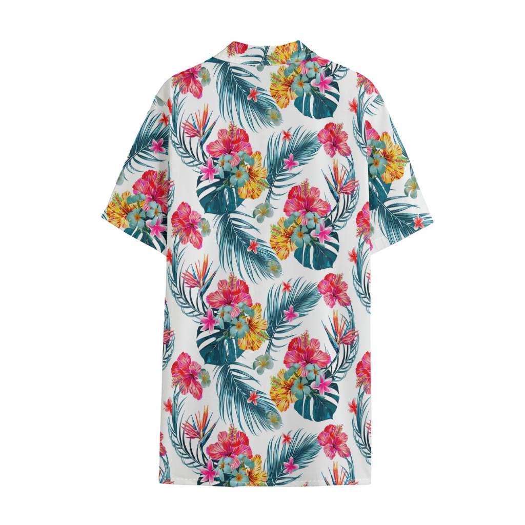 Aloha Hawaii Floral Pattern Print Cotton Hawaiian Shirt