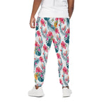 Aloha Hawaii Floral Pattern Print Cotton Pants