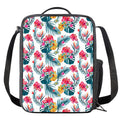Aloha Hawaii Floral Pattern Print Crossbody Lunch Bag
