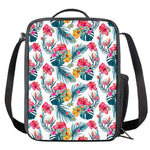Aloha Hawaii Floral Pattern Print Crossbody Lunch Bag