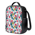 Aloha Hawaii Floral Pattern Print Crossbody Lunch Bag