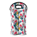 Aloha Hawaii Floral Pattern Print Double Neoprene Wine Tote