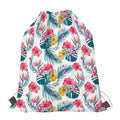 Aloha Hawaii Floral Pattern Print Drawstring Bag