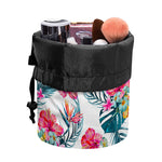Aloha Hawaii Floral Pattern Print Drawstring Makeup Bag
