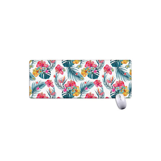 Aloha Hawaii Floral Pattern Print Extended Mouse Pad