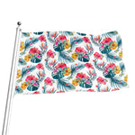 Aloha Hawaii Floral Pattern Print Flag