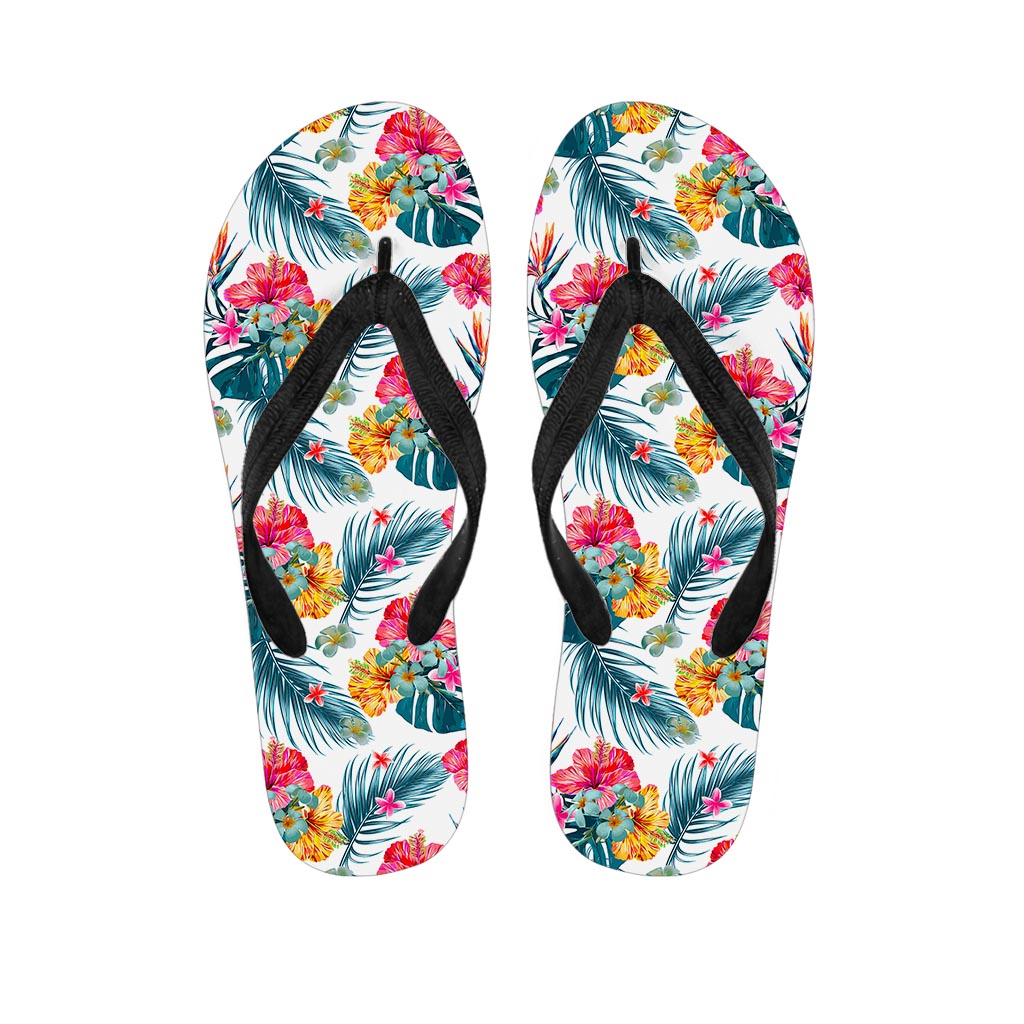Aloha Hawaii Floral Pattern Print Flip Flops