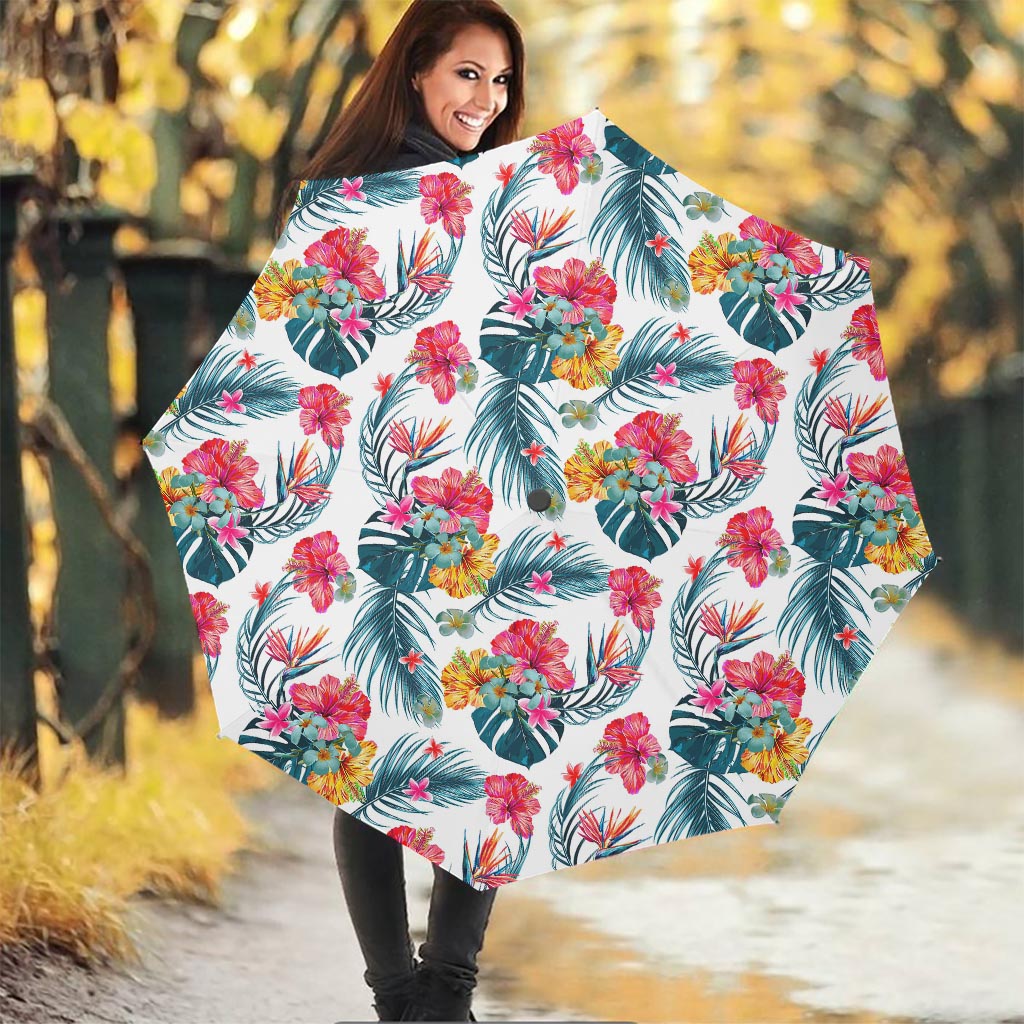 Aloha Hawaii Floral Pattern Print Foldable Umbrella
