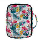 Aloha Hawaii Floral Pattern Print Front Pocket Bible Bag