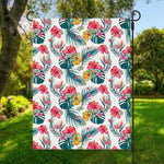 Aloha Hawaii Floral Pattern Print Garden Flag
