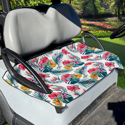 Aloha Hawaii Floral Pattern Print Golf Cart Seat Cover