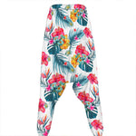 Aloha Hawaii Floral Pattern Print Hammer Pants