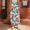 Aloha Hawaii Floral Pattern Print Harem Pants