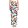 Aloha Hawaii Floral Pattern Print High Slit Maxi Skirt