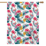 Aloha Hawaii Floral Pattern Print House Flag