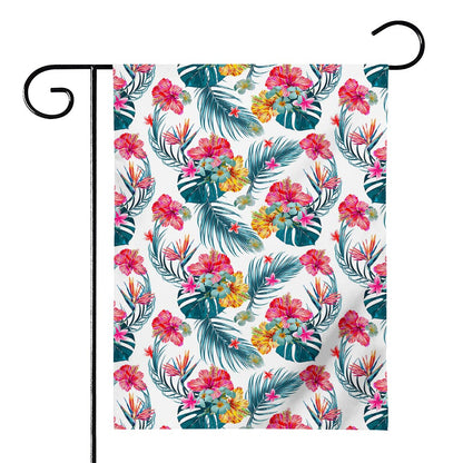 Aloha Hawaii Floral Pattern Print House Flag