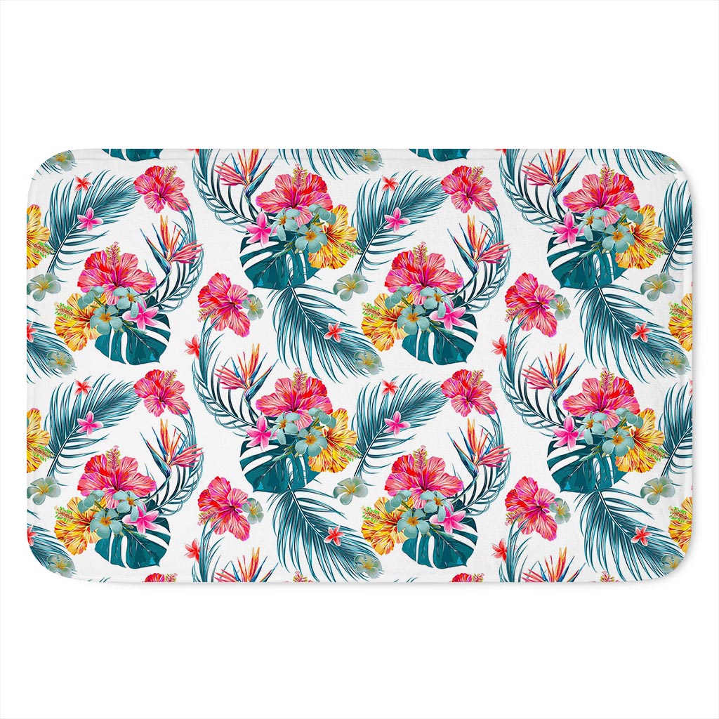Aloha Hawaii Floral Pattern Print Indoor Door Mat