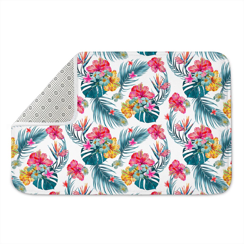 Aloha Hawaii Floral Pattern Print Indoor Door Mat